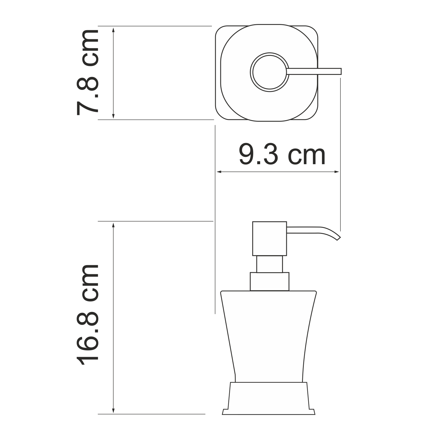 Ампер (Amper) K-5499W Дозатор для жидкого мыла