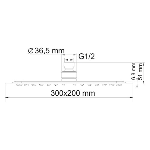 Мюриц (Muritz) 9851.98DVR2.019.069.444.010.065 Встраиваемый комплект для душа с верхней насадкой и л