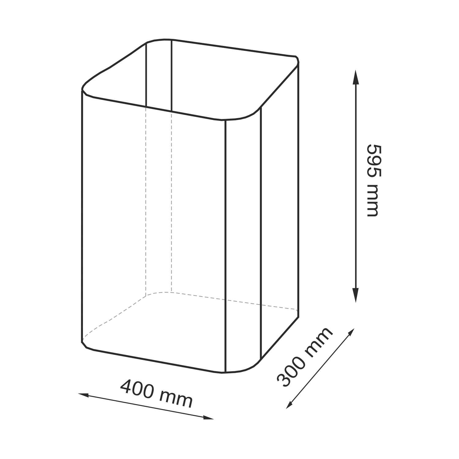 Нуте (Nuthe) WB-910-L Корзина для белья