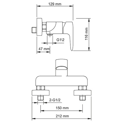 Фильс (Vils) 5602 Смеситель для душа