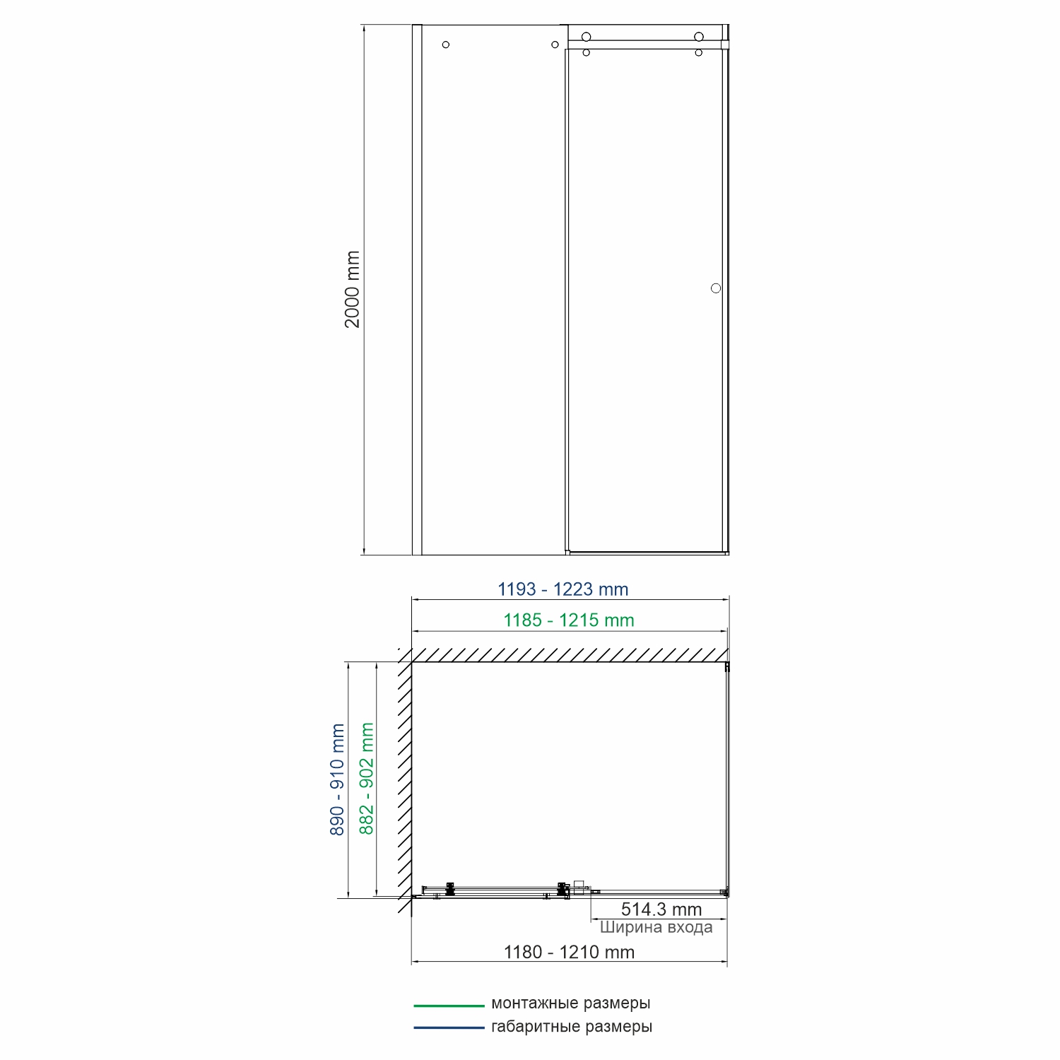 Фильс (Vils) 56R07 Душевой уголок