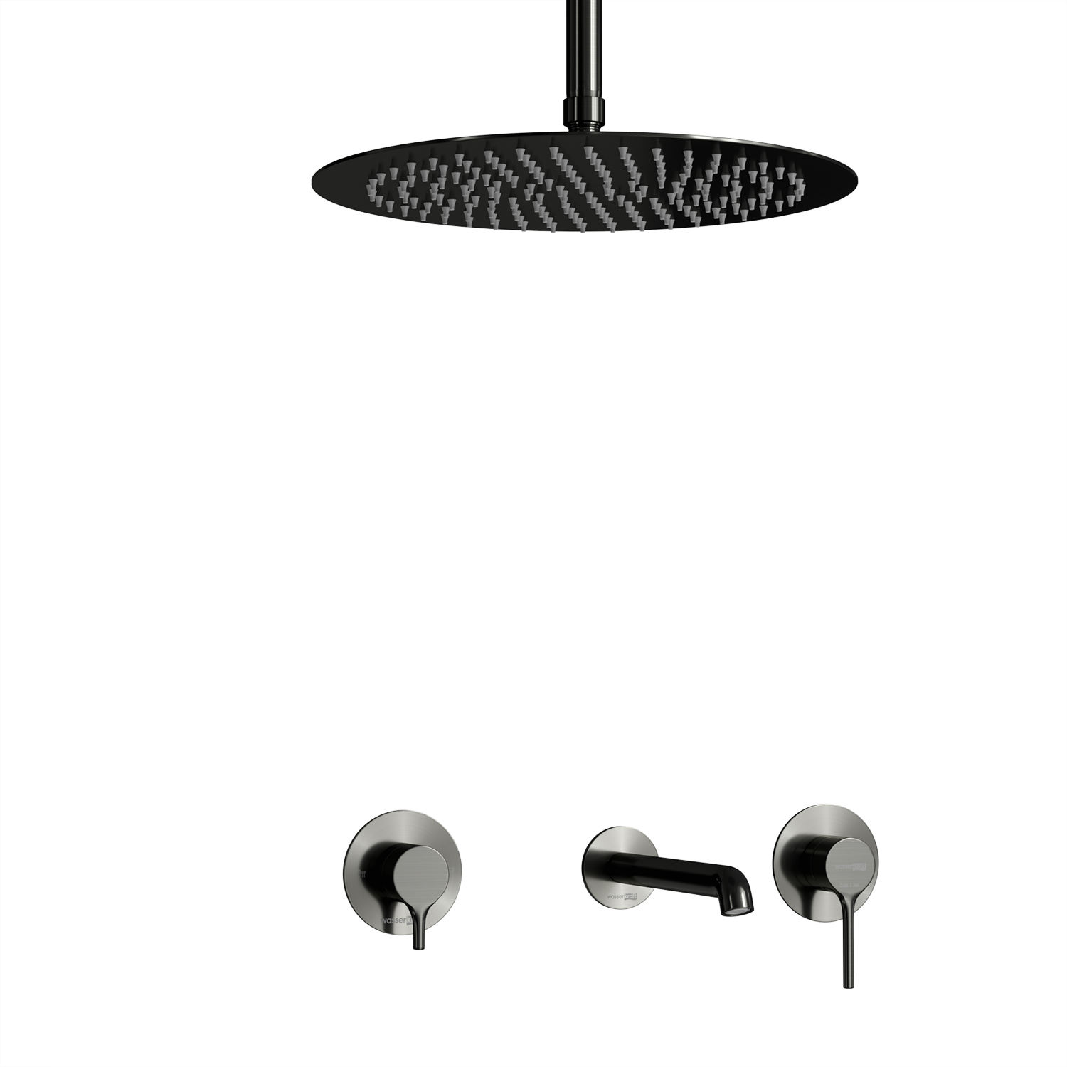 Рейн (Rhein) 9951.99DVR2.068.116.443GR Встраиваемый комплект для ванны с изливом и верхней душевой н