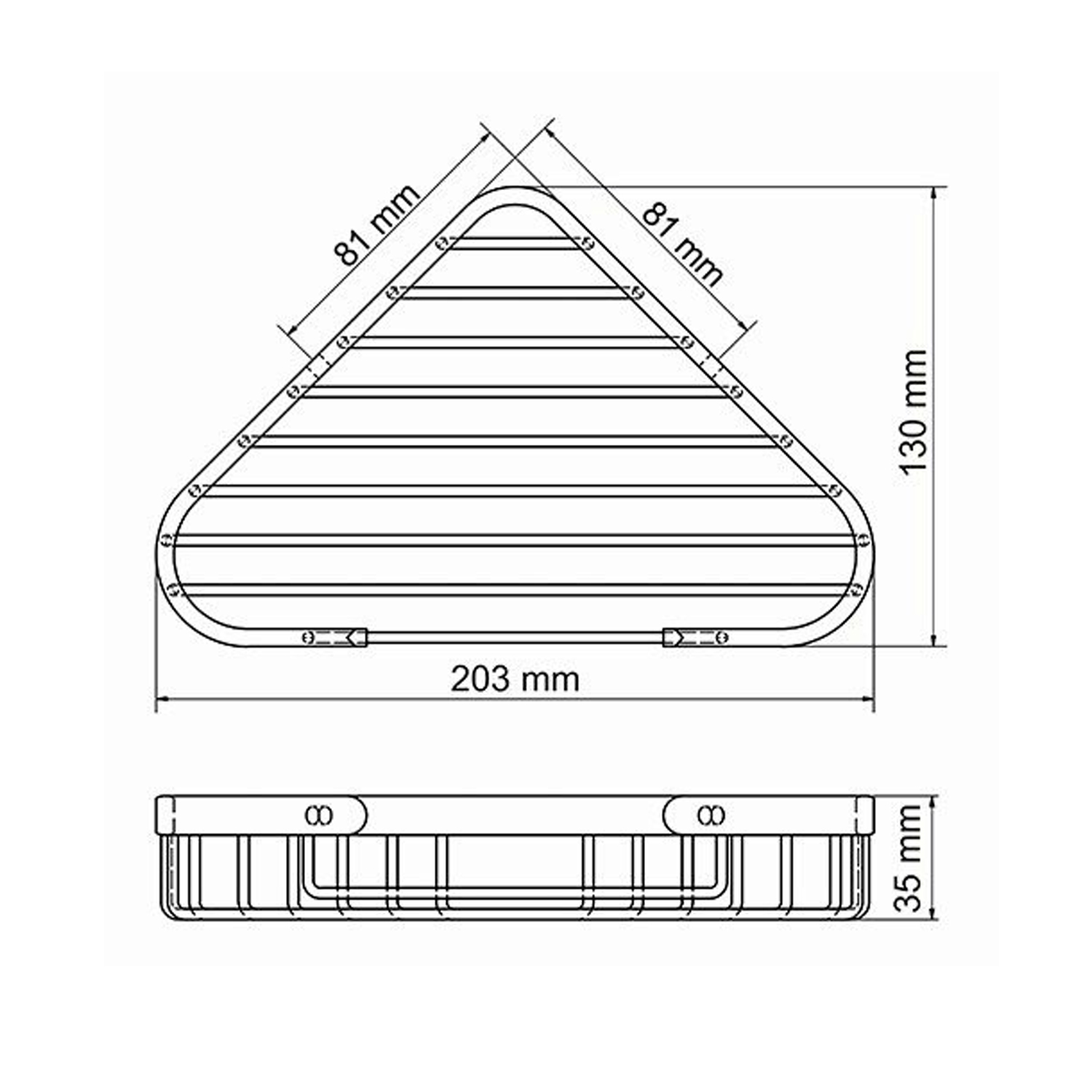K-733PB Полка металлическая